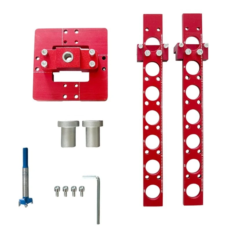 A95I-Table Positioning Punch 3/4Inch Positioning Drill Guide Set Bench Dog Hole Punching Tool