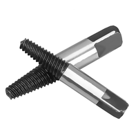B03C-6 Pieces Of Broken Screw Extractor Set 3-25Mm Drill Set Carbon Steel Double-Sided Screw Pulling Center Drill Durable Black