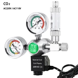 Regulador de CO2 para acuario, Kit de solenoide magnético, válvula de retención, accesorios para pecera, sistema de Control de CO2, juego generador de Reactor, bricolaje