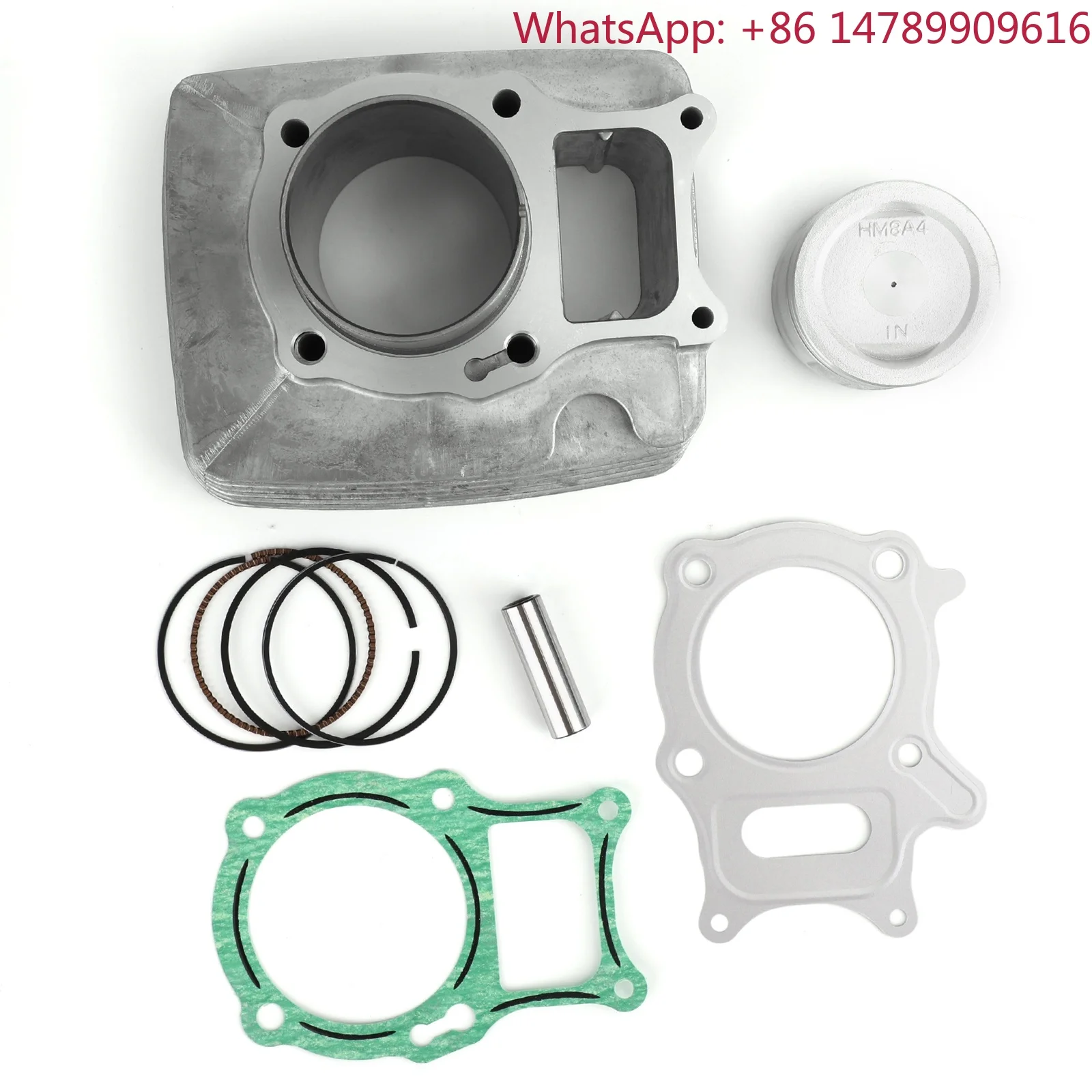 Cylinder Piston Gasket Spark Plug Top End Rebuild Kit for 250cc ATV Engine 1997-2020 High Performance