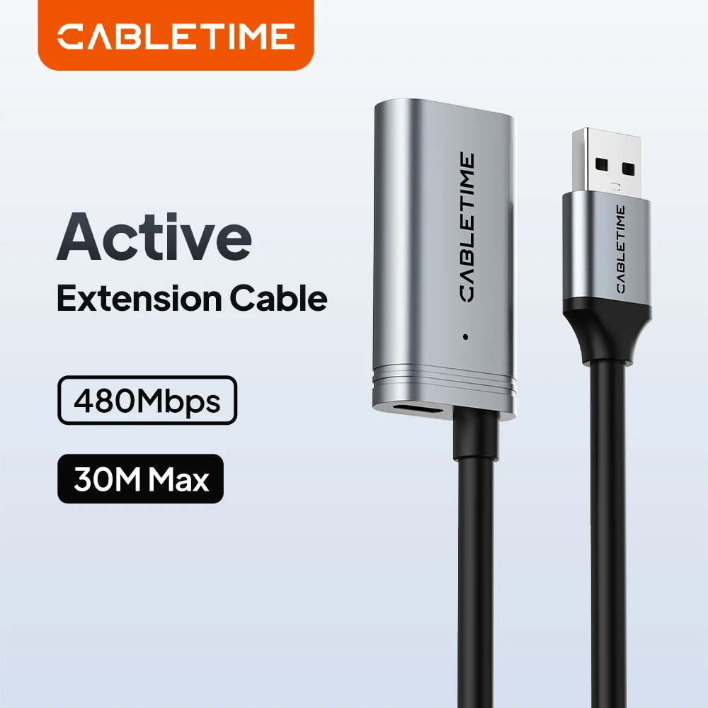 cabletime-usb-20-延長ケーブル-480mbps-高速データ転送-30m-20m-10m-5m-usb-20-a-オス-b-オス-コード-コンピュータ-vr-用