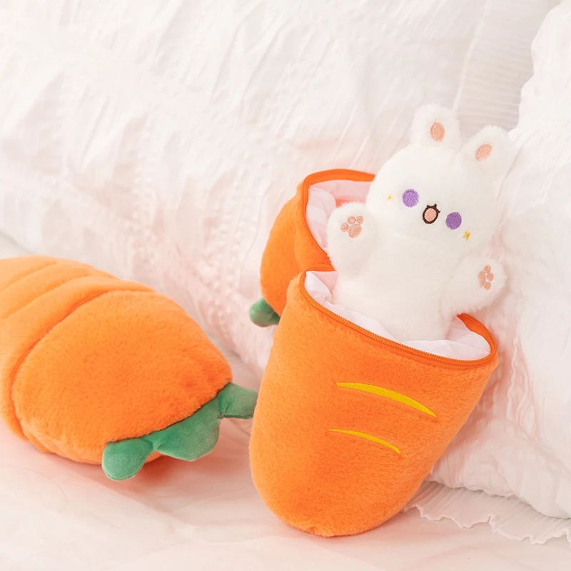 30 cm schattig wortel konijn knuffel set zacht knuffeldier konijn voor kinderen verjaardag kerstcadeau