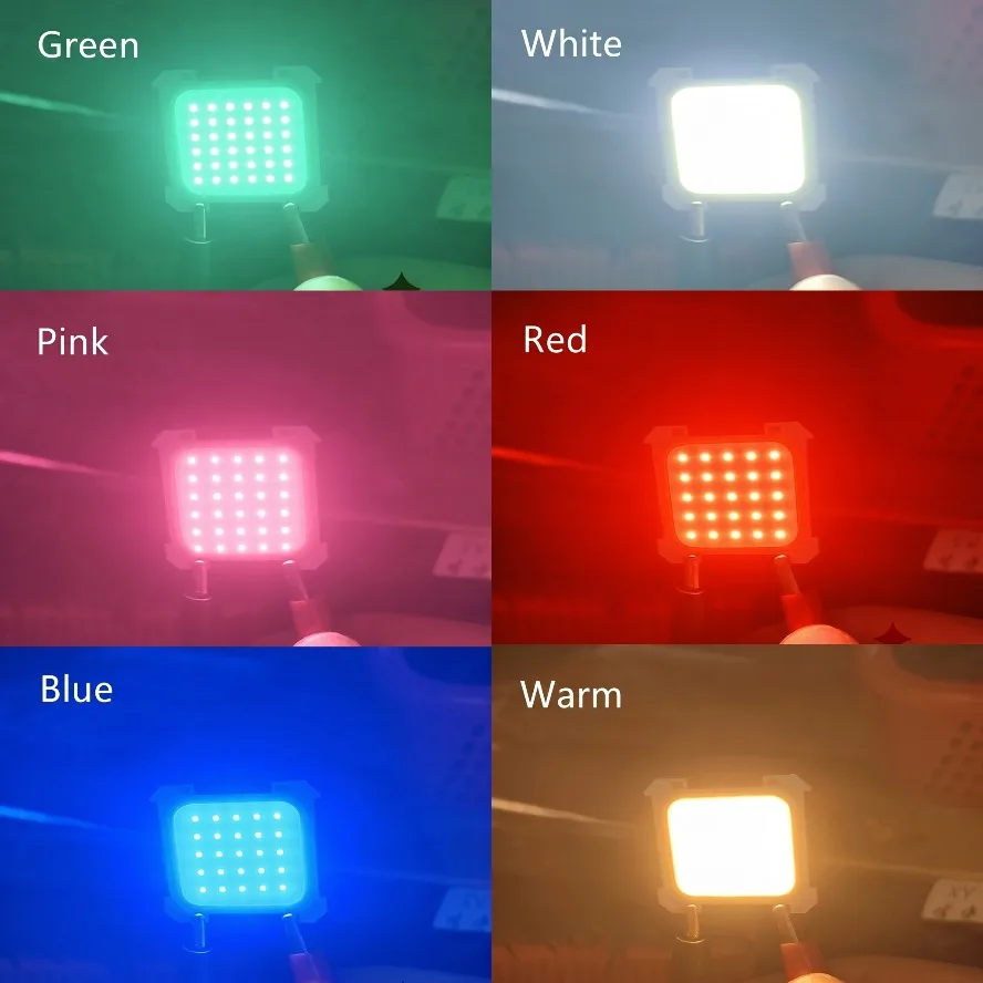 6 Light Colors 100~10PCS 3V LED COB Integrated Chip High Brightness Spotlight Tube Light Portable Camping Light Bulb Accessories view 2