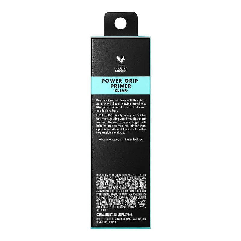 Elf Green Primer Silky Liquid Primer with A Weightless Feel Grips Makeup for Long-lasting Wear Foundation Suits All Skin Types