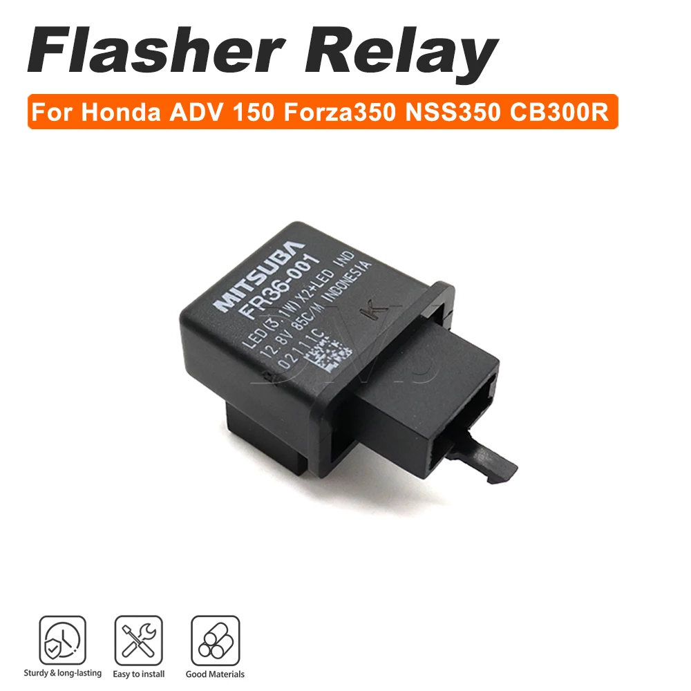 Motorcycle LED Flasher Relay Turn Signal Bulb Hyper Flash Switch For Honda ADV 150 CT125 Trail 125 Forza350 NSS350 CB300R