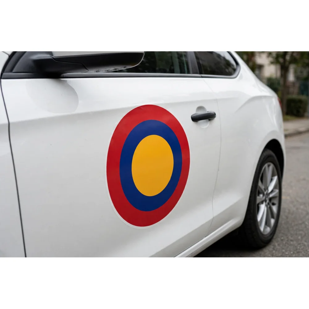Cartoon Style Spain Madrid City Vinyl Car Sticker Decorative Decal for Car Window and Travel Bag Creative Car Decor