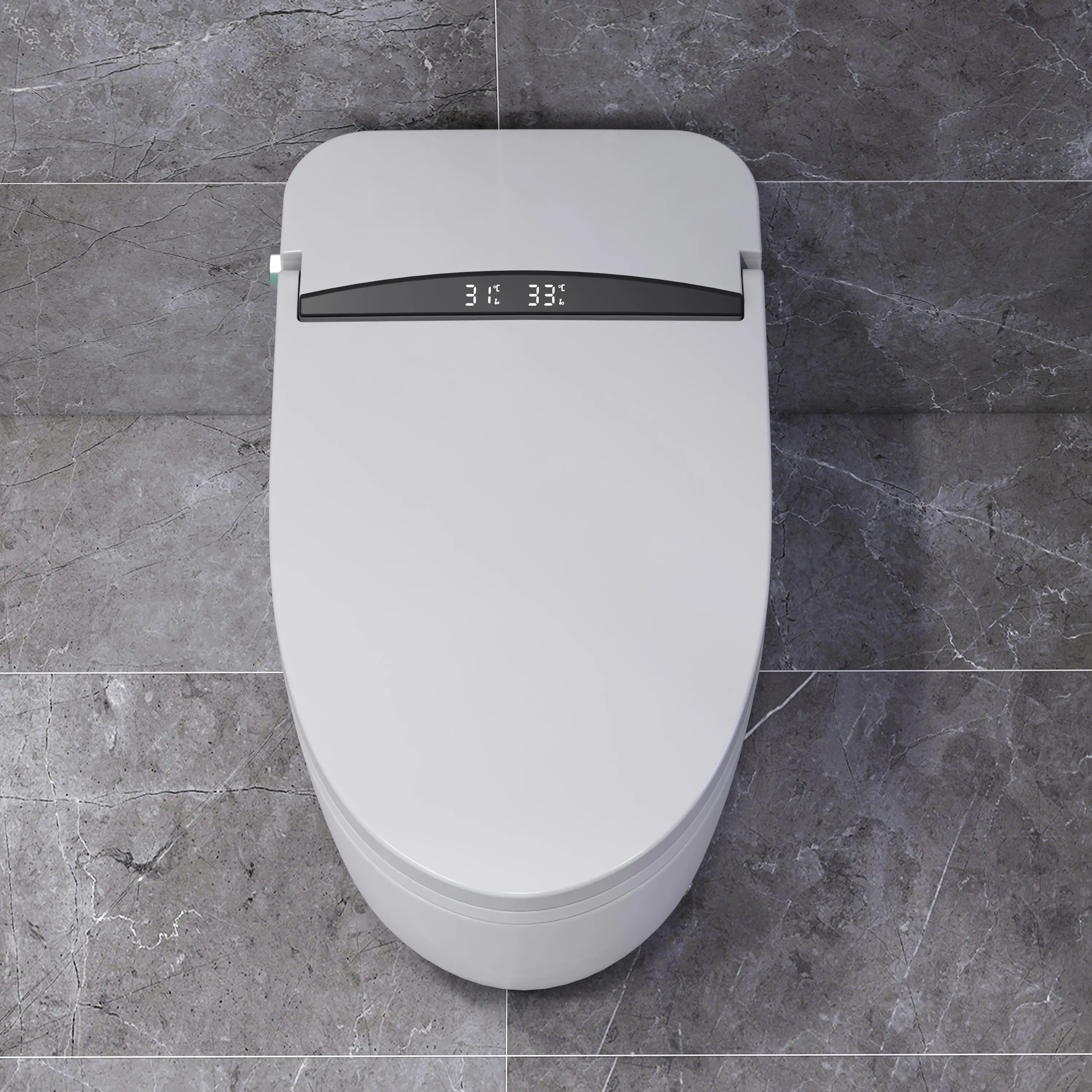 Smart Household Toilet Large Diameter Ceramic Deodorant Super Siphon High Capacity Remote Control Flush Seat Heating Feature