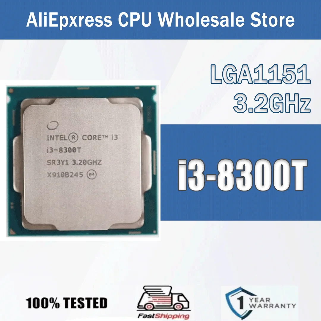 Intel Core i3-8300T 4 Kerne 4 Threads 3,2 GHz 8 MB 35 W i3 8300T Computer CPU Prozessor Serverpaket LGA1151