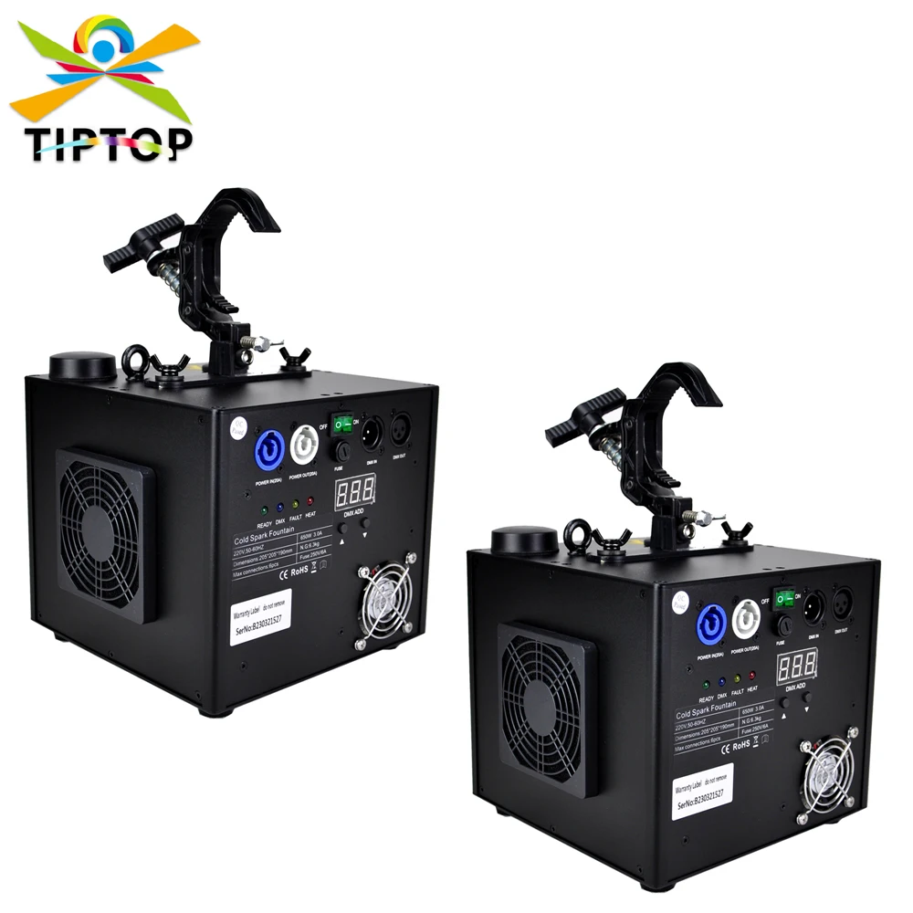 

TIPTOP Indoor Outdoor Cold 650W Waterfall Spark Sparkler Pyro Pyrotechnics Fireworks Machine Metal Titanium Powder Stage Light