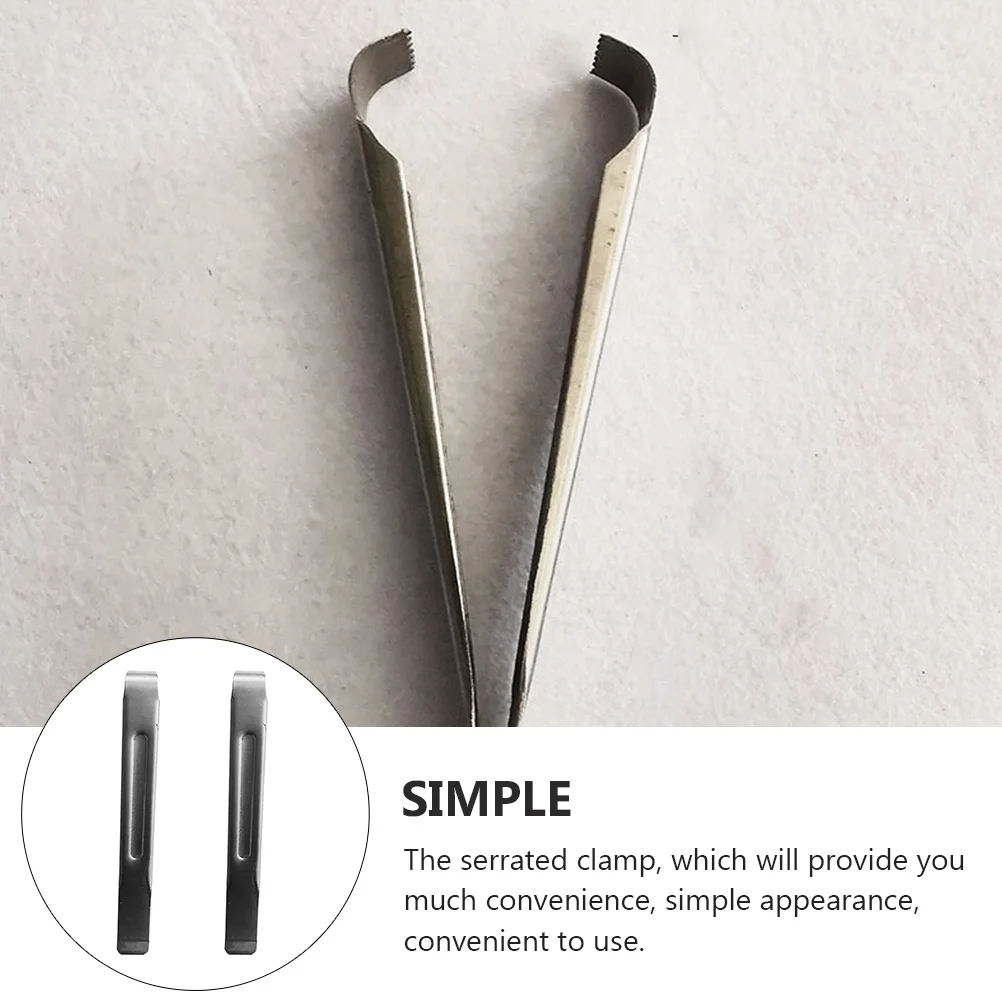 

2Pcs Eel Tong Stainless Steel Multi-Function Clamp for Crab Loach Seafood Handling Home Kitchen Use Stainless Steel Tong