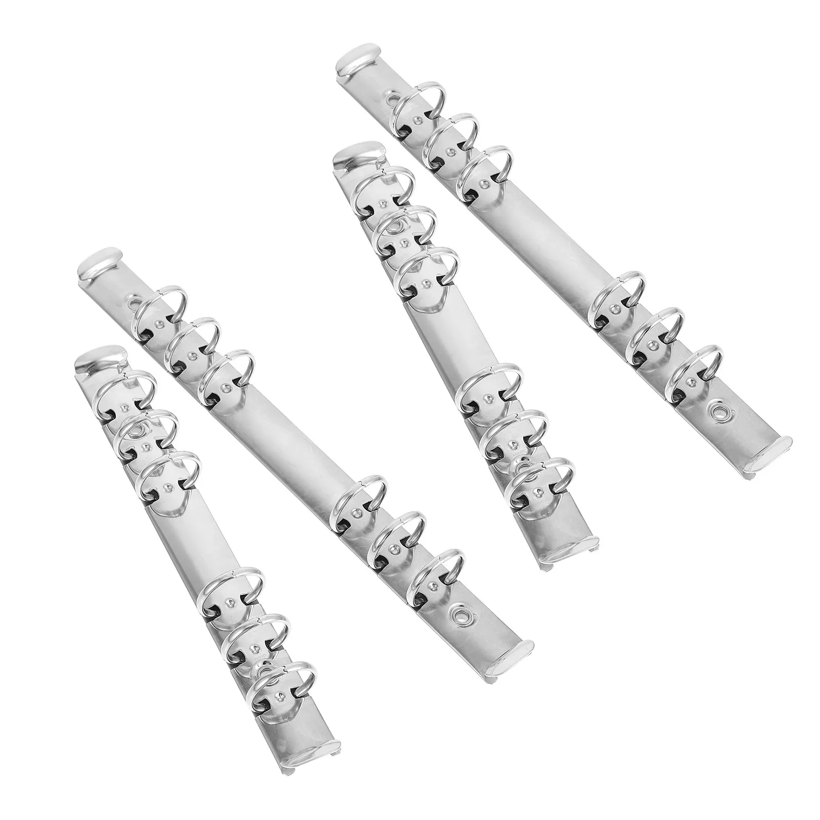 

4Pcs Binder Ring Smooth Operation Elegant Appearance Scrapbook Binder for Daily Use Creative Stationery Supplies