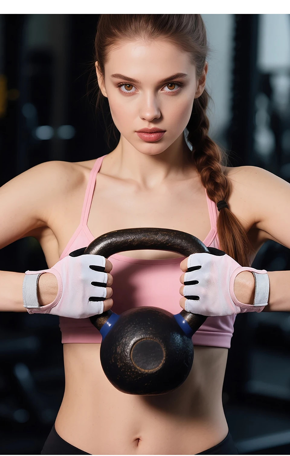 GTUBIKE 1 Paar neue Fahrradhandschuhe, Workout-Gymnastikhandschuhe für Männer und Frauen, Gewichtheben, fingerlose Handschuhe, Training, Übung, Fitness – Detail 12