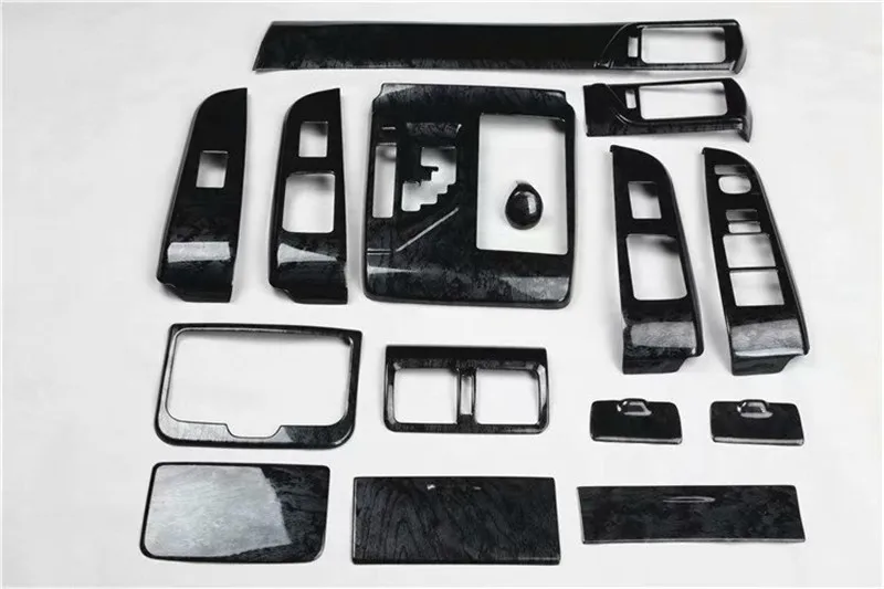 1lot Car stickers ABS Spade wood grain inside decoration cover for 2012-2017 Toyota camry MK7