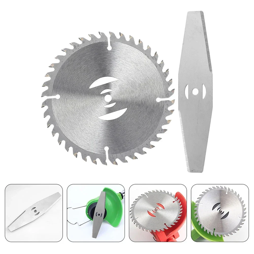 

2pcs Grass Trimmer Saws Web Cutter Steel Replacement Parts For Lawn Mower Trimming Blade Gardening Power Tools Accessories