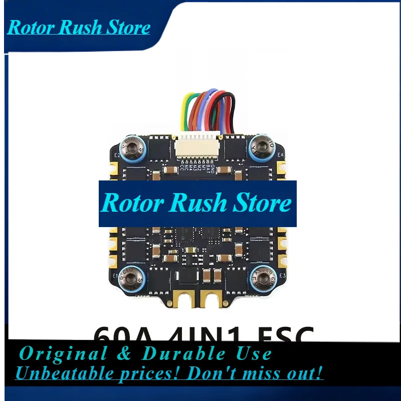 RoRuSSoloGood F722 60A Stack ICM42688P F722 Flight Controller BLHELI_S 60A 4in1 ESC 30.5X30.5mm 2-6S For FPV Freestyle Drones Pa