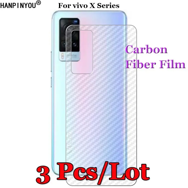 

3 Pcs/Lot For vivo X100 X90 X90s X80 X70 X60t X Note Pro Plus Lite 3D Non-slip Carbon Fiber Back Film Screen Protective Sticker