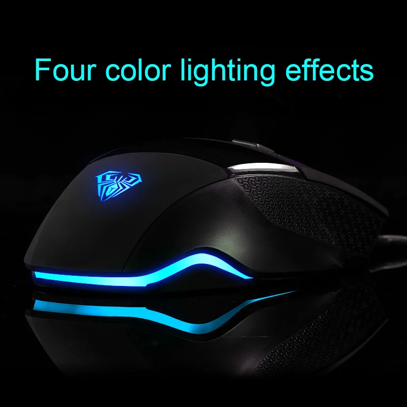 Mause 2400DPI rétro-éclairage souris d'ordinateur optique pour ordinateur portable PCWired Macro programmation souris de jeu e-sports mécanique 7 boutons