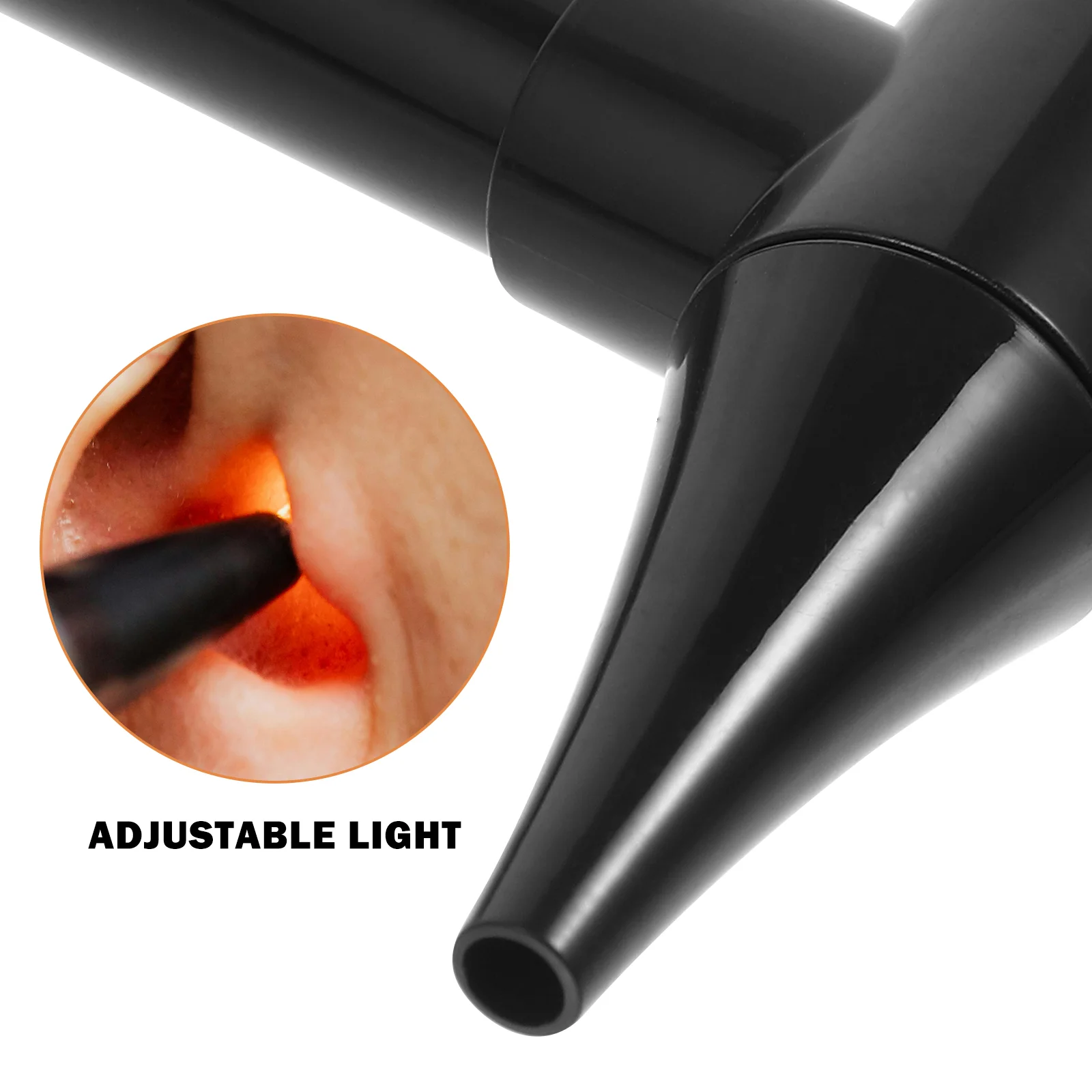 Lighted Ear Cleaner Flashlight Simple Caring Magnifying Lens Scope Otoscope with