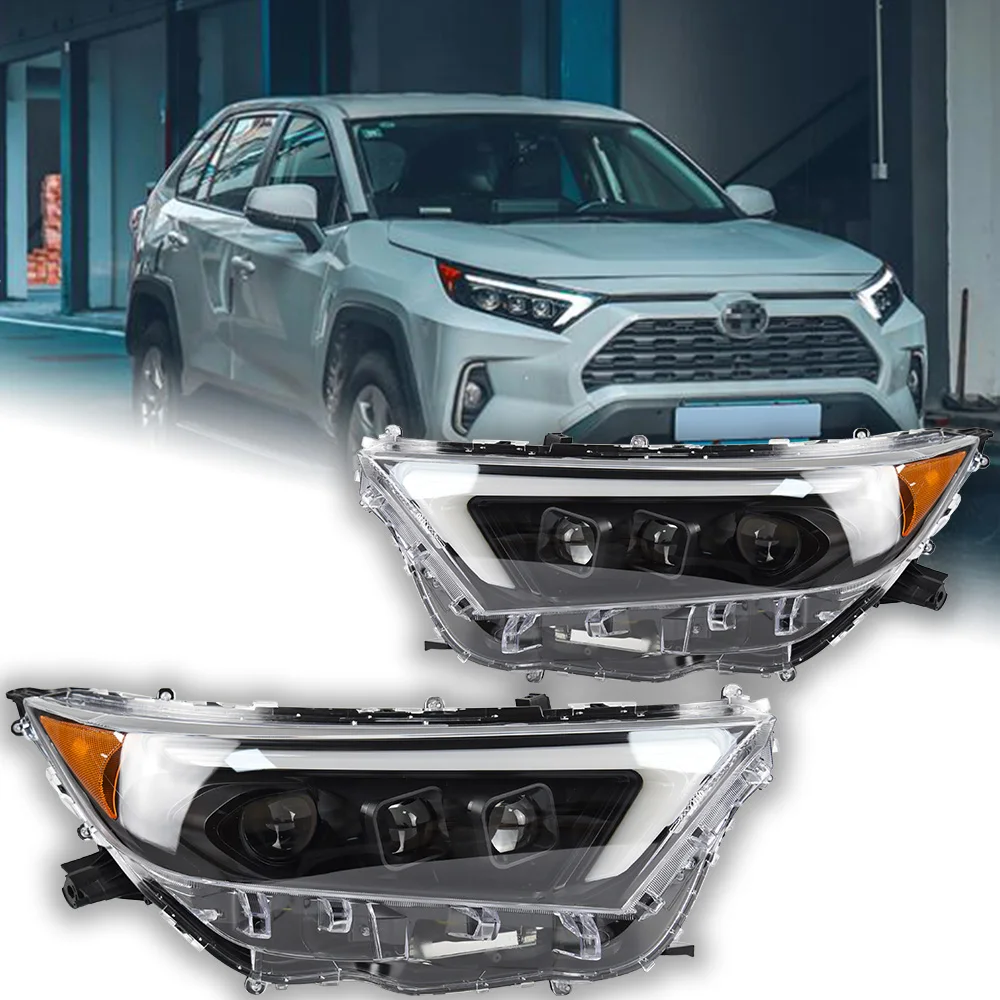 Car Lights For Toyota RAV4 Headlight Projector Lens 2018-2021 Dynamic Signal Head Lamp LED Headlights Drl Automotive Accessories