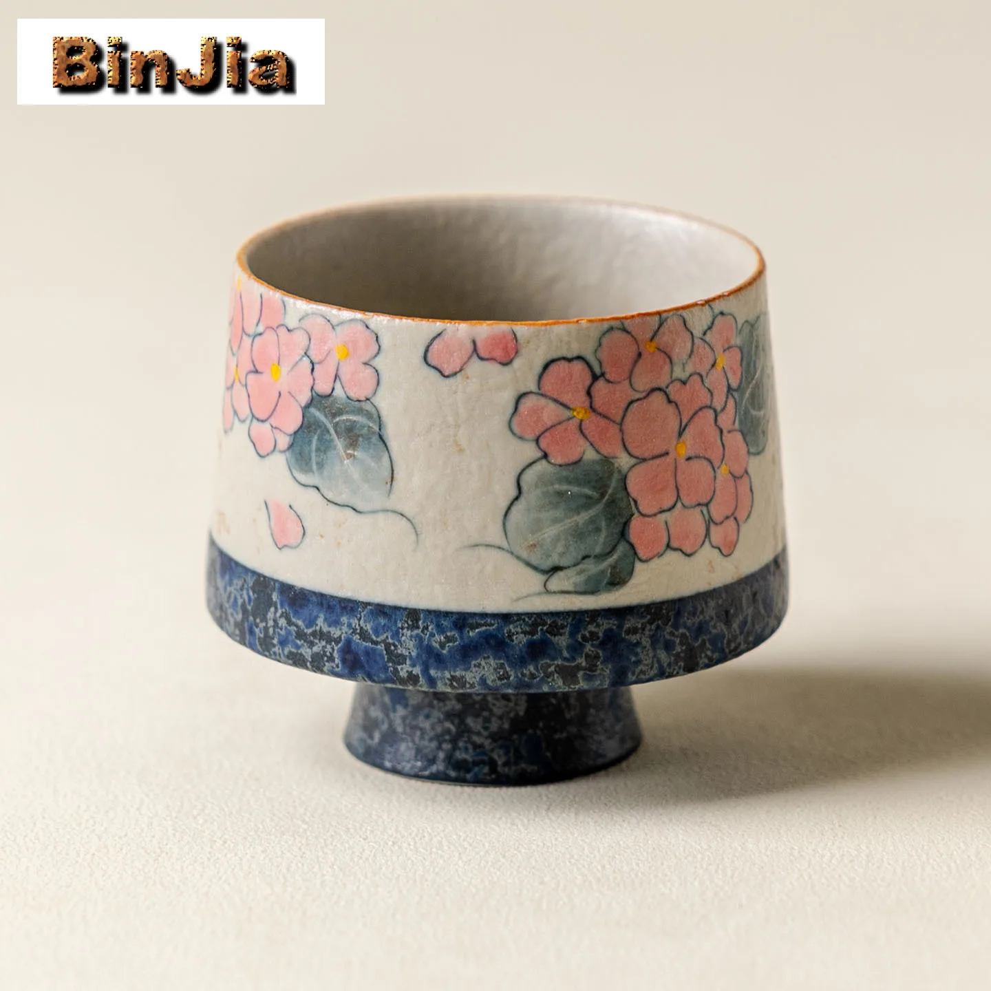 

60 мл ручная роспись гортензийная чайная чашка, креативная чашка для чая, чашка для дегустации чая, чашка для запаха, чашки Jianzhan Master, китайский чайный сервиз