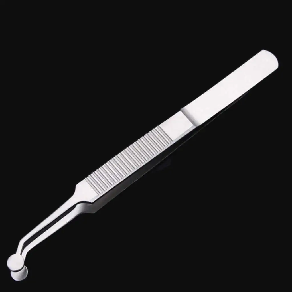 1x Meibomian Gland Rectangular Head Forcep Deep Meibum EyeLid 4.33''