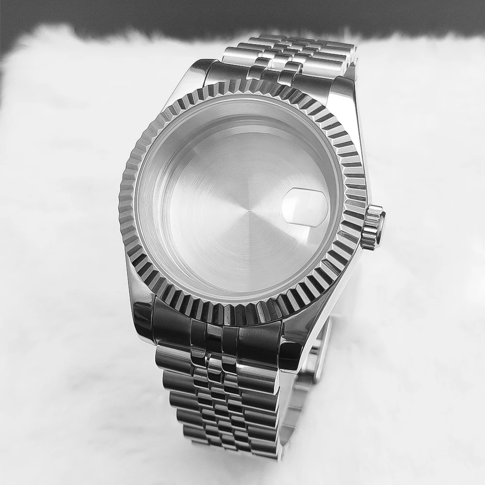 Neiton 36mm/40mm Saffierglas Voor Mannen Horlogekast Fit NH36 NH34 NH35 Beweging FashionWaterproof jubileum Roestvrij Staal