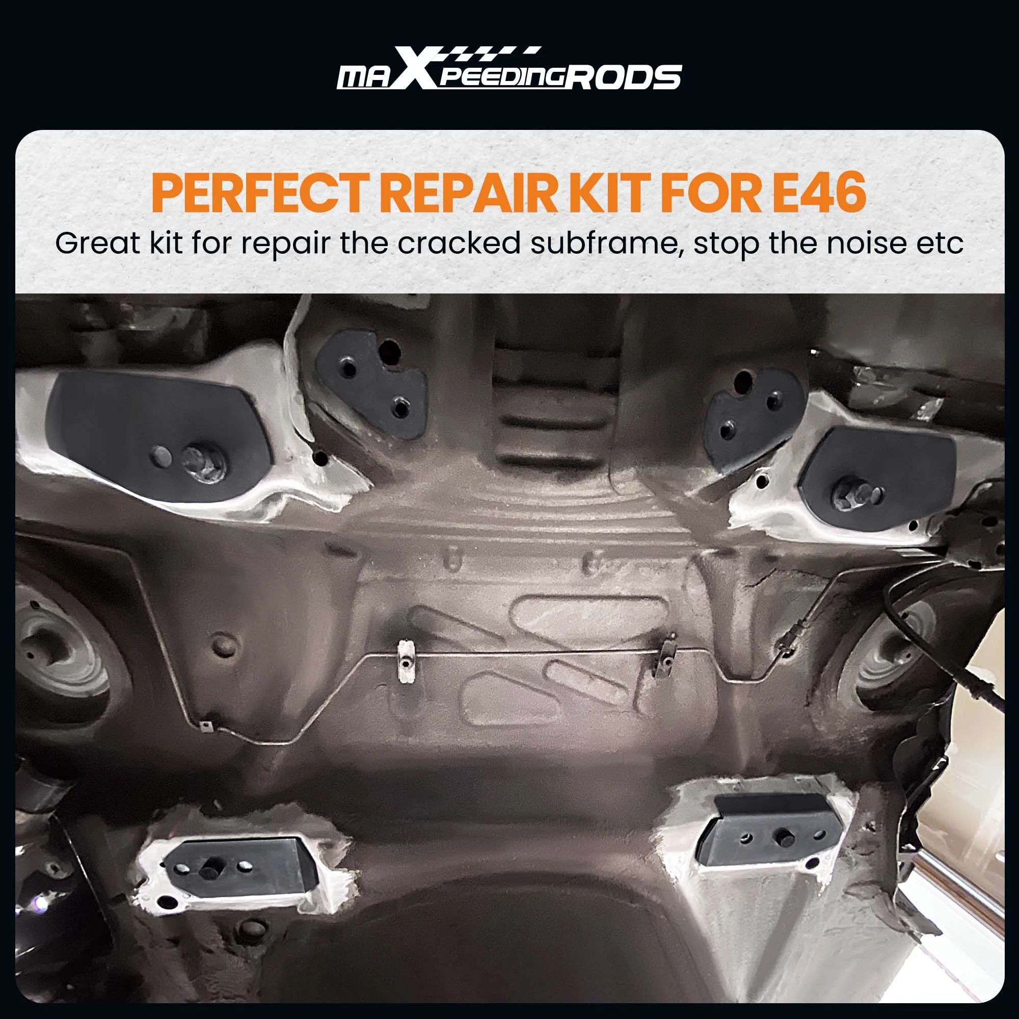 Repair Set Rear Subframe for BMW 3 Series E46 1998 99 00 01 2002 Chassis 3 Series 323i 323Ci  320i 323i 325i 328i Reinforcement