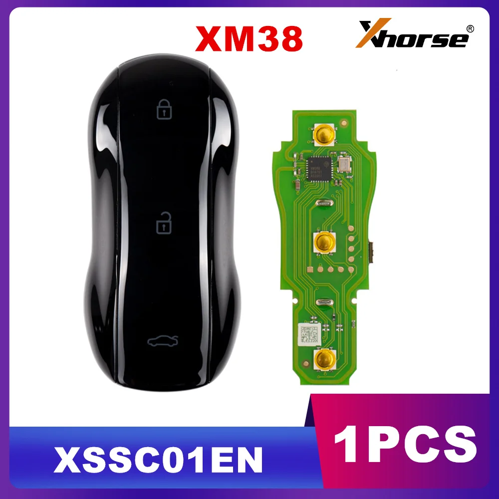 

1 шт. Xhorse XSSC01EN XM38 Univesal Smart Key Суперкар Стиль Глянцевый Черный Цвет