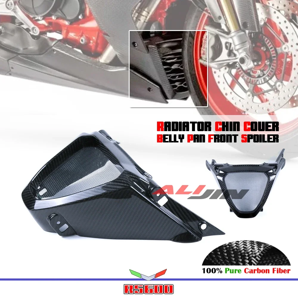 

100% Real Dry Carbon Fiber For Aprilia RS660 Tuono 660 2021-2023 Motorcycle Belly Panel Pan Radiator V-Panel Guard Cover Fairing