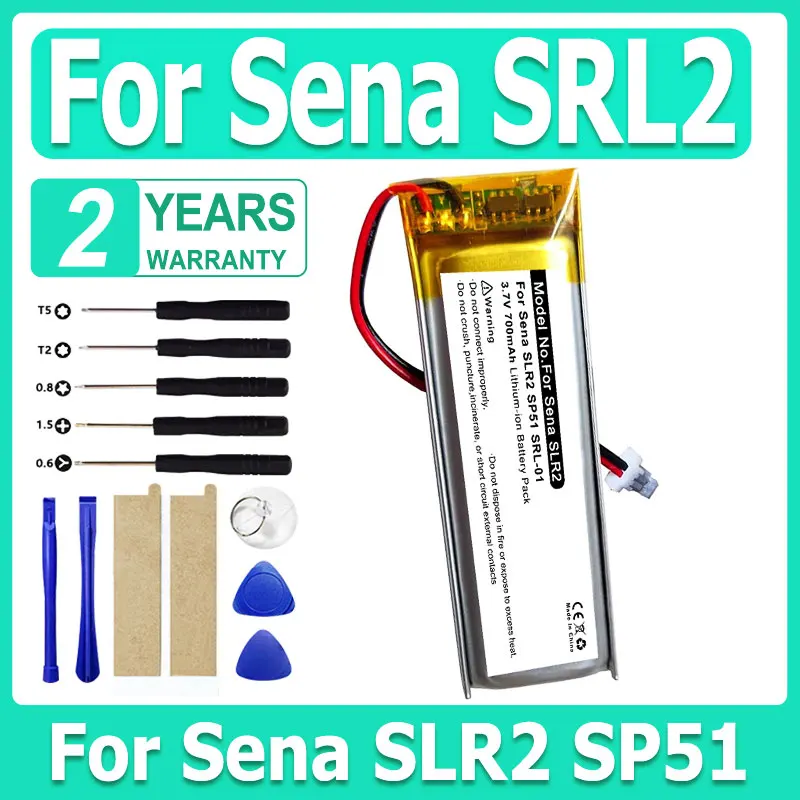 

Аккумулятор емкостью 700 мАч для гарнитуры Sena SLR2 SP51 SRL-01 PTC80 SHOEI GT-Air II, 2019 SHOEI Neotec II, J-Cruise II