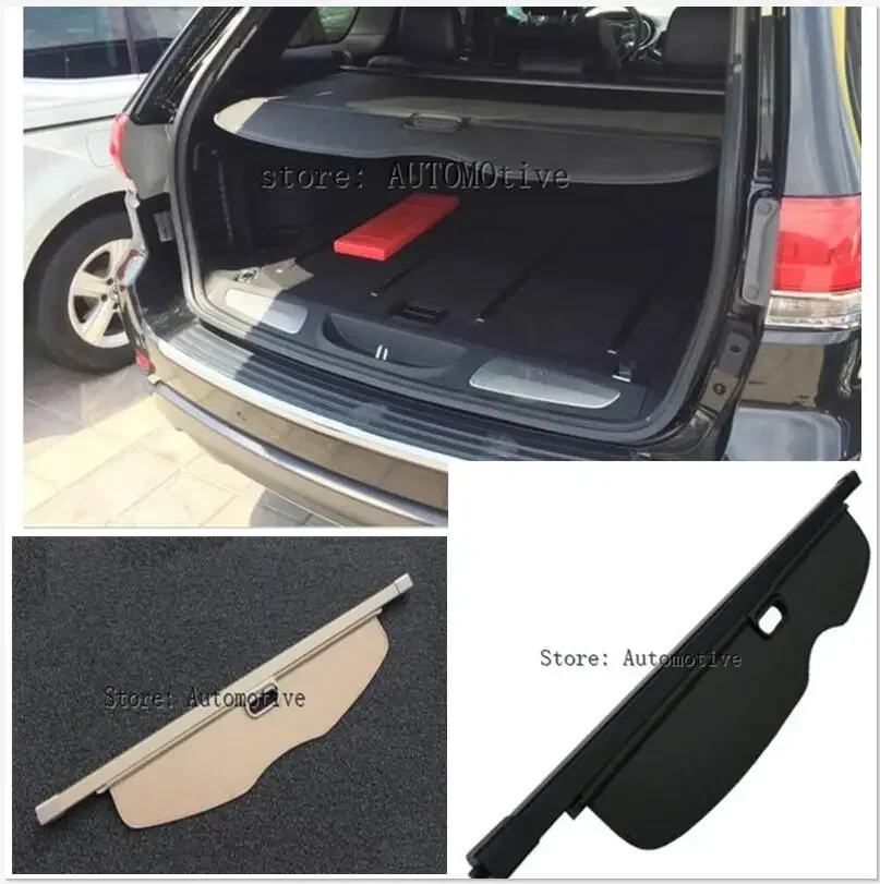 Car Rear Trunk Security Shield Cargo Cover For Jeep Grand Cherokee 2011.12.2013.2014.2015.2016.2017 High Qualit Auto Accessories