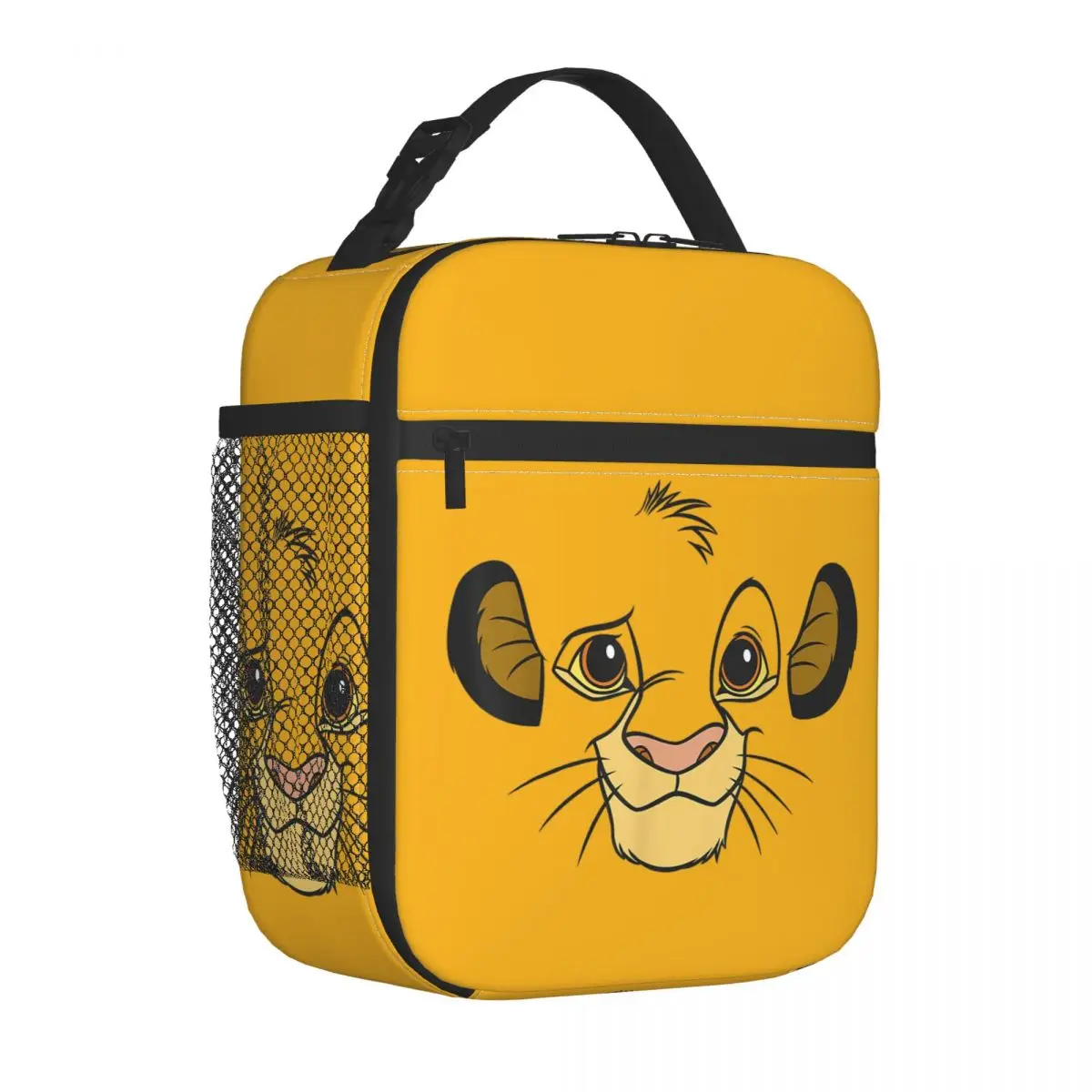 

Lion King Insulated Lunch Bag Portable Simba Face Cute Cartoon Meal Container Thermal Bag Tote Lunch Box School Outdoor Girl Boy