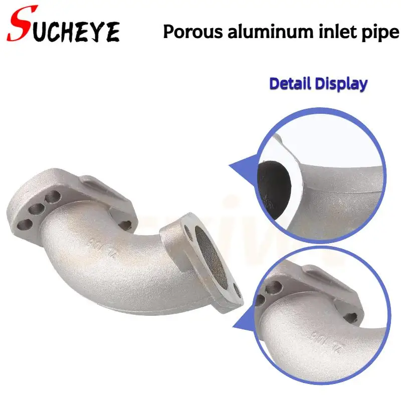

Durable Carburetor Intake Manifold ATV Adapter Intake Pipe for 125cc-200cc Light Motorcycle and Dirt Pit Bicycle