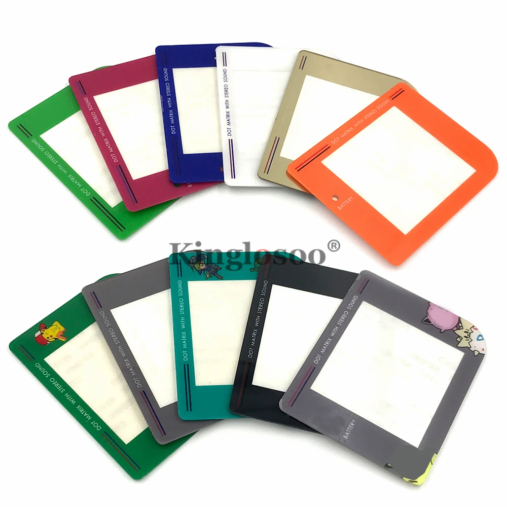 Pengganti Lensa Layar Warna-warni untuk Game Boy Klasik GB GBO DMG-01 Sistem Pelindung Lensa Plastik