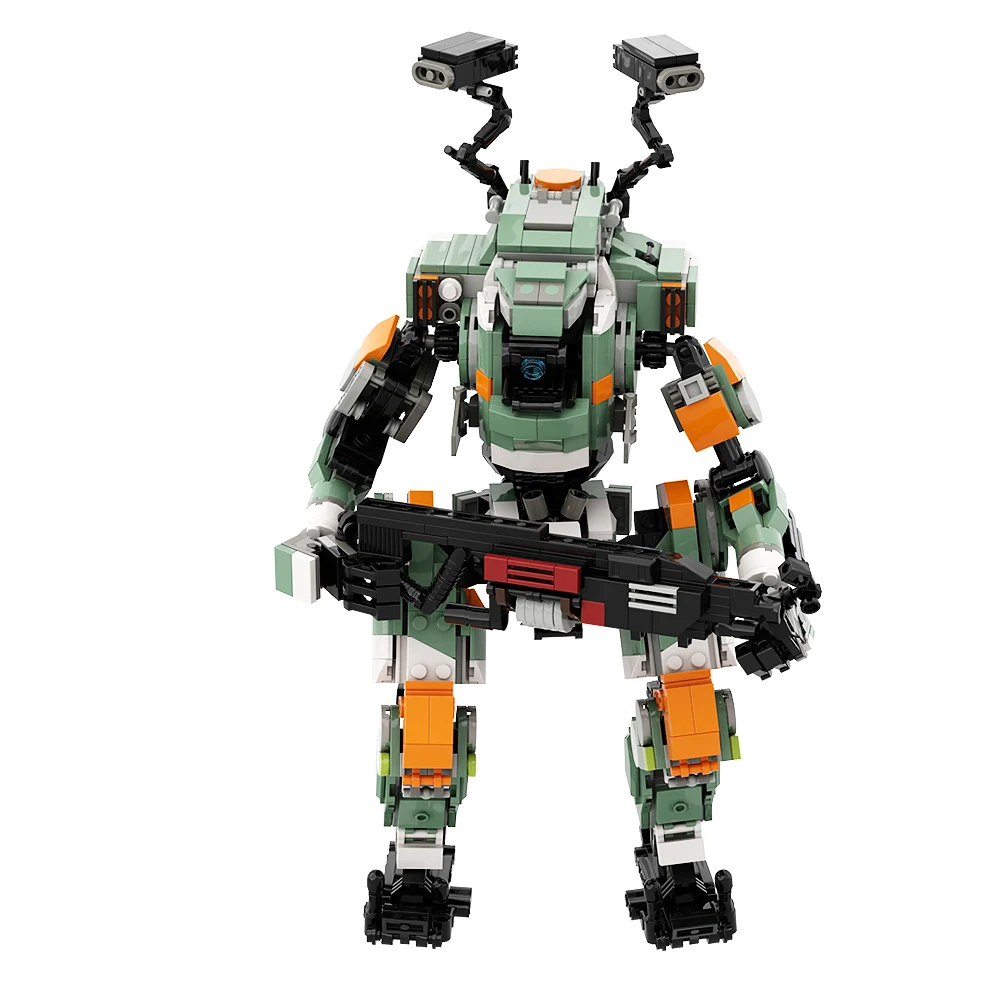 Klocki konstrukcyjne Gobricks MOC klasy Vanguard Titan od Titanfall 2, kreatywny ekspert, mechaniczna gra, klocki, zabawki, robot ekspertów dziecięcych