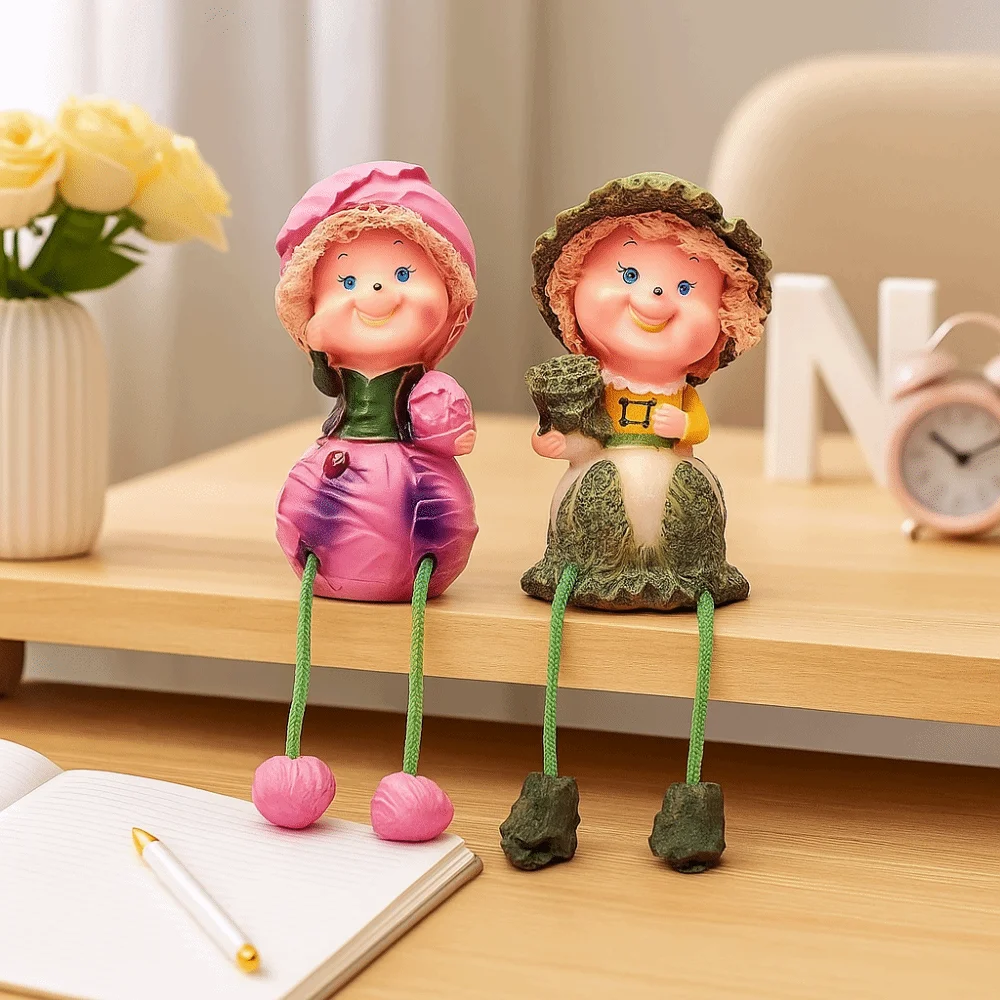 

Creative Funny Fruit Doll Statues Resin Cartoon Vegetable Statues Handmade Decorative Garden Decor Figurines Countertop Display