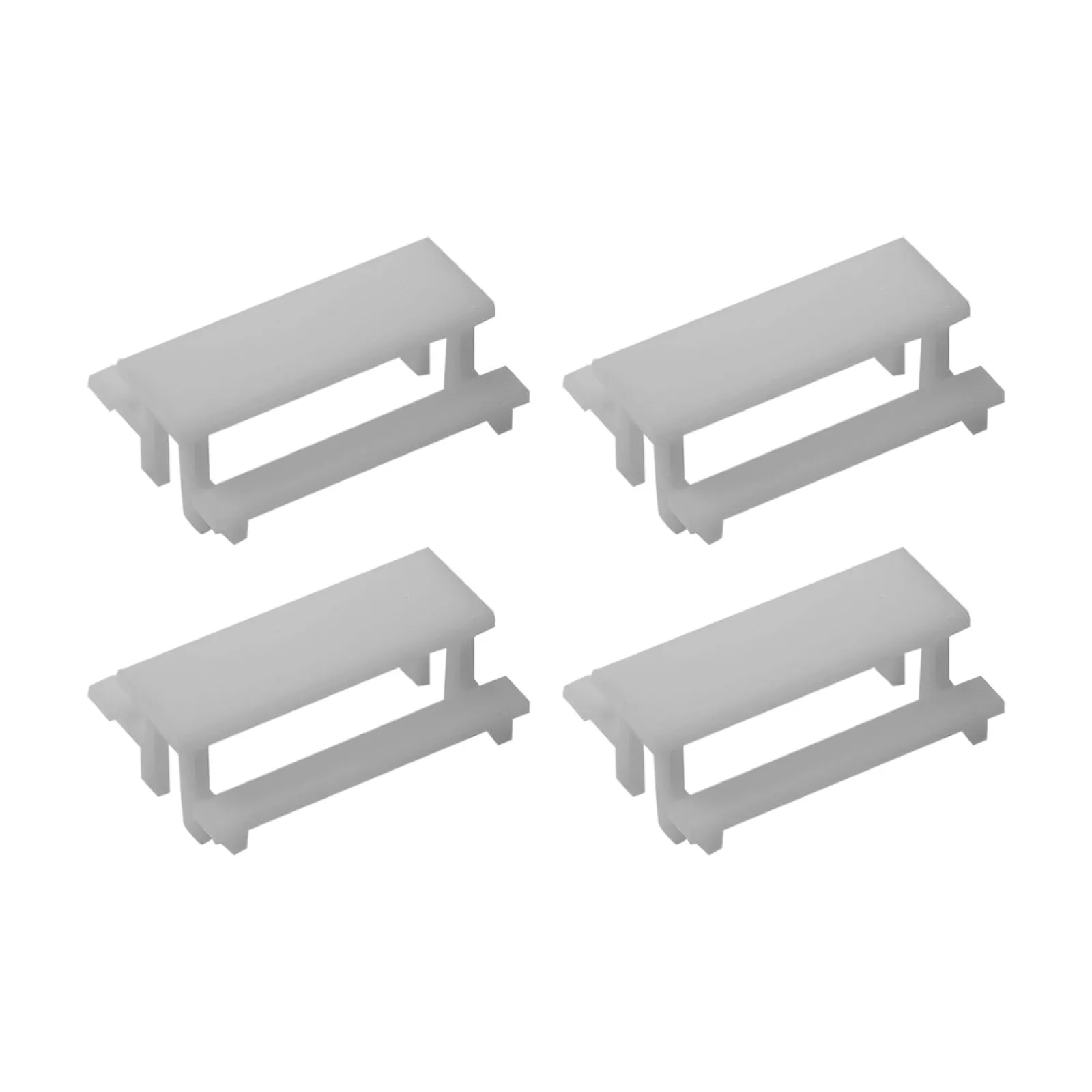 Vintage-Inspired 4pc Benches Model Set for Dollhouse Playsets and Miniature Arrangements at 1:50 Scale Proportions