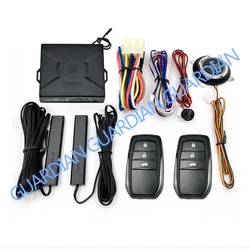 GA-22 Universal Two Way Car Alarm PKE Push Button Start Stop Engine Keyless Entry System Remote Automotive Lock Unlock Device