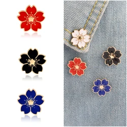 Cute Flowers Brooches for Girls Women Beautiful Cherry Daisy Badge Fashion Backpack Enamel Pins Jewelry Valentine's Day Gifts
