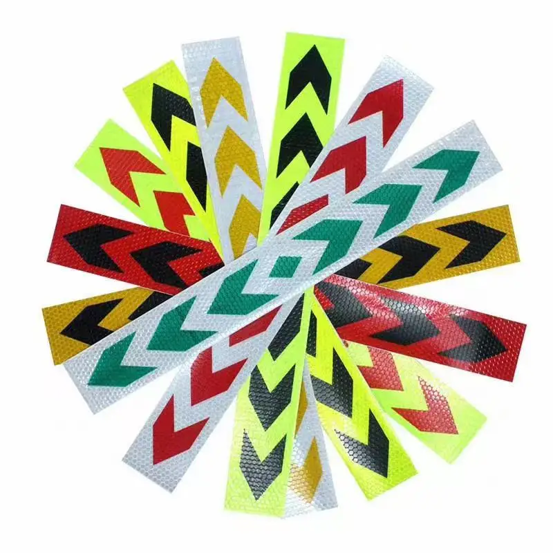 1 Roll Reflective Warning Tape with Twill Pattern Self Adhesive for Road Safety