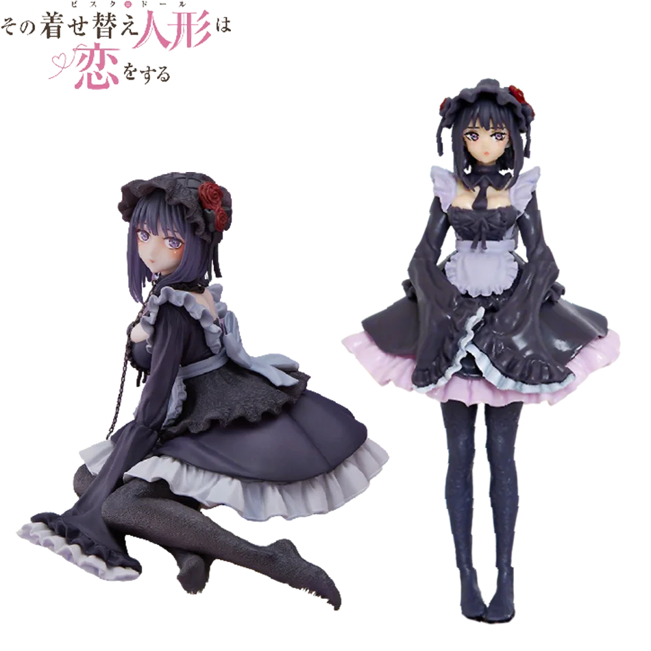 2 أنواع بلدي اللباس حبيبي أنيمي الشكل الأسود خادمة الزي كيتاجاوا مارين عمل الشكل شيزوكو كورو تمثال جمع نموذج