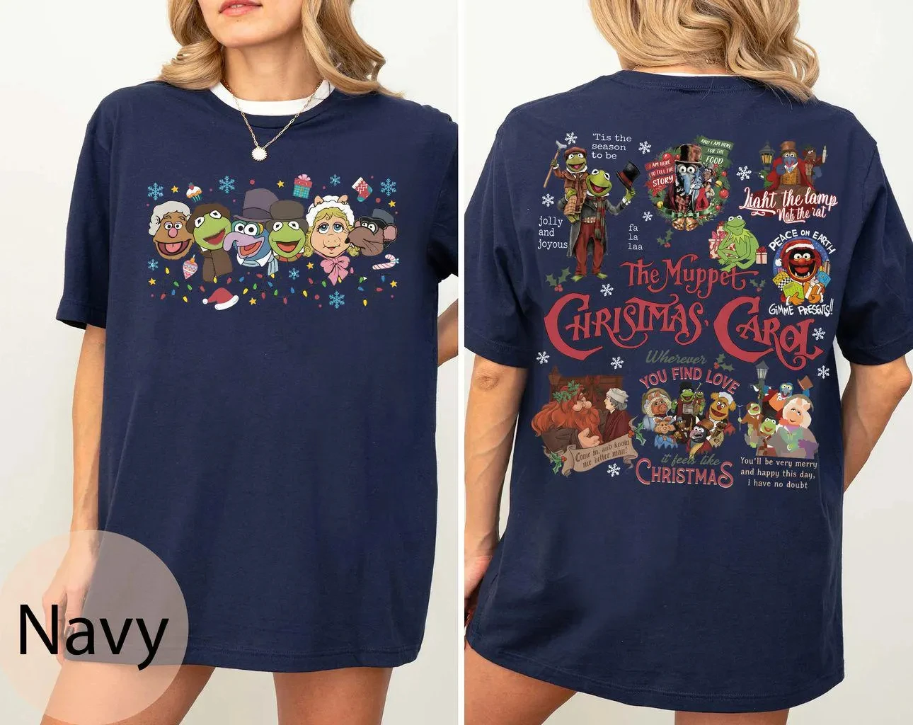 الرجعية 2-الجانب الدمى المتحركة عيد الميلاد كارول البلوز جونزو و ريزو ملكة جمال بيجي البخيل كيرميت فوزي الدب