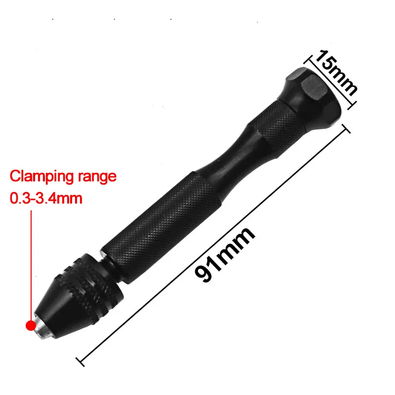 FAI DA TE Micro Drill Bit Set 0.5 millimetri ~ 3 millimetri (0.019 "~ 0.118") per PCB Artigianato e Gioielli Nero A Mano twist drill