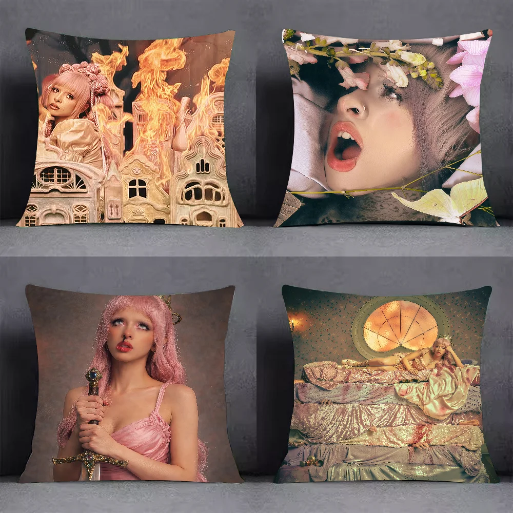 M-Melanie M-Martinez HADES Pillow Case Square Double-Sided Printing Sofa Cushion Cover Pillowcase Bedroom Bedside
