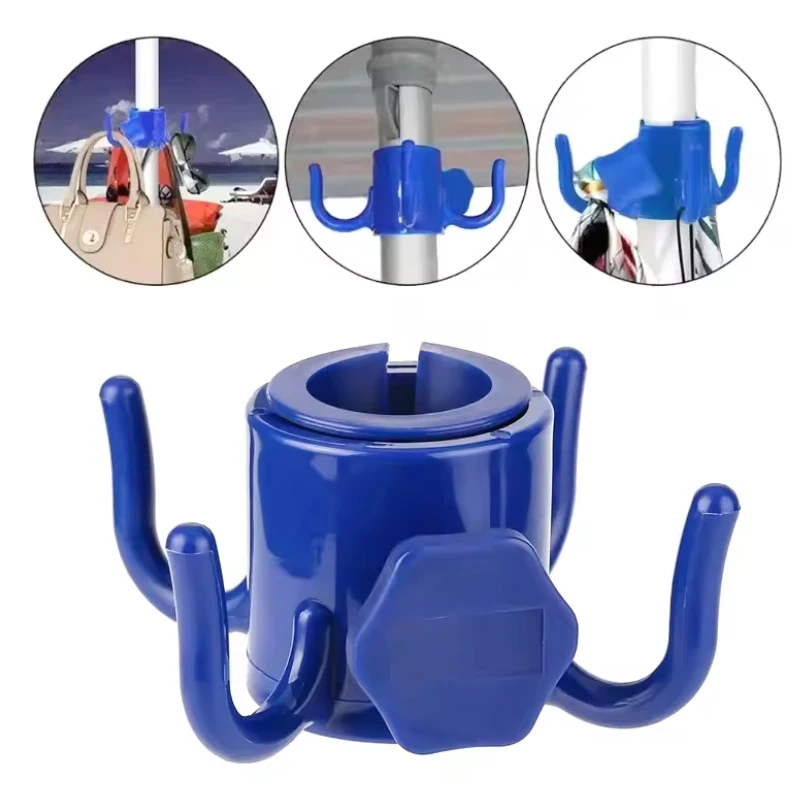1/2Pcs Beach Sunshade Umbrella Hooks Hanging Rack Outdoor Ca