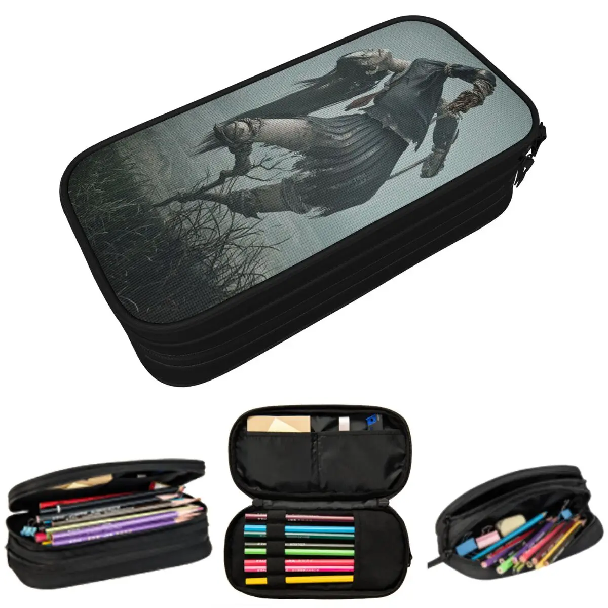 

Silent Hill F Hinako Horror Game Pencil Case for Boy Girl School Pen Box Pencil Bag Stationery Supplies Pen Holder Bag