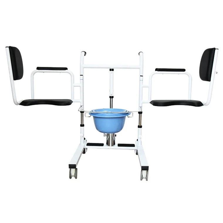 Home Use Multifunctional Patient Transfer Lift For Elderly Disabled Bathing Toilet Commode Transfer Chair