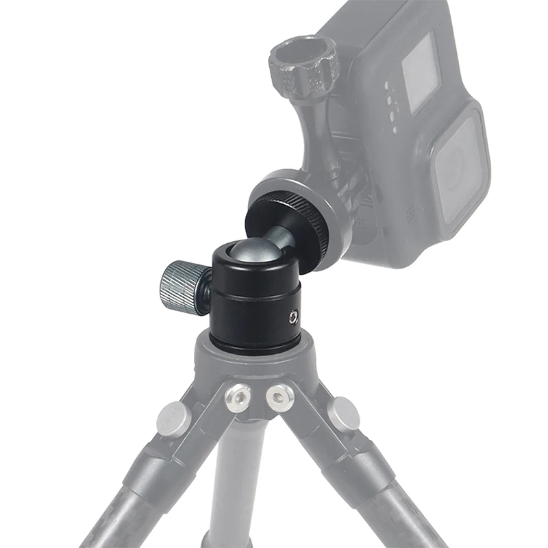 Trépied Mini rotule pivotant 360, bouton de verrouillage à vis 1/4, pour appareil Photo DSLR, monopode, support de lampe Flash, accessoires vidéo et Photo