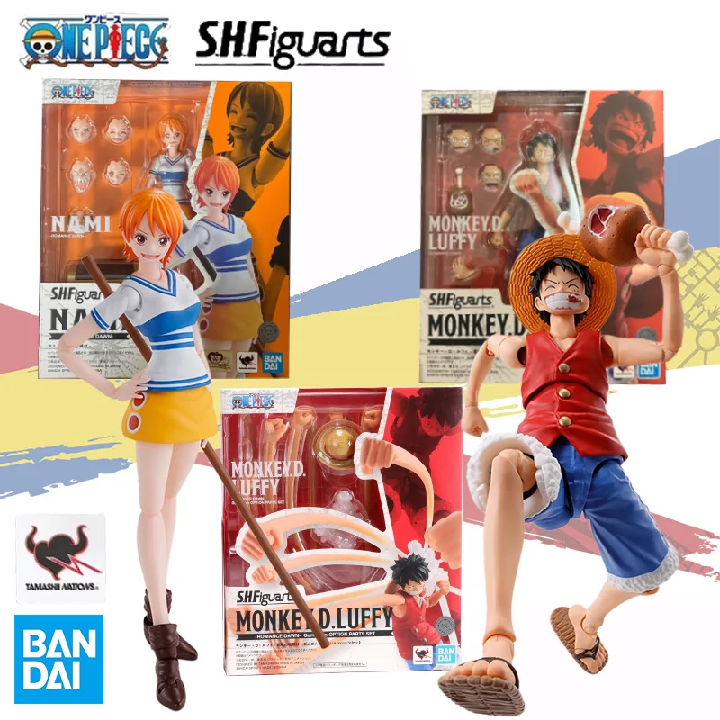 

Bandai Original Genuine SHFiguarts SHF One Piece Series NAMI Luffy ROMANCE DAWN Gum-Gum OPTION PARTS SET Anime Collectible Model