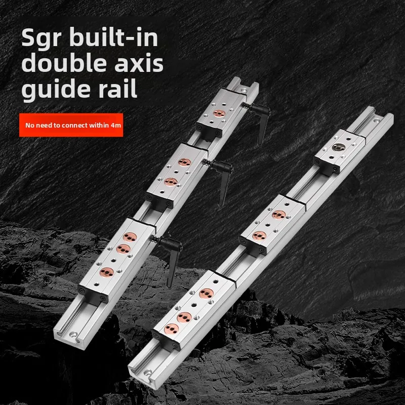 Built-in dual-axis linear guide SGR10 roller slide table SGB locking slide